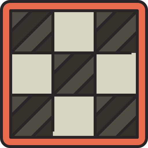 체스판 Generic Outline Color icon