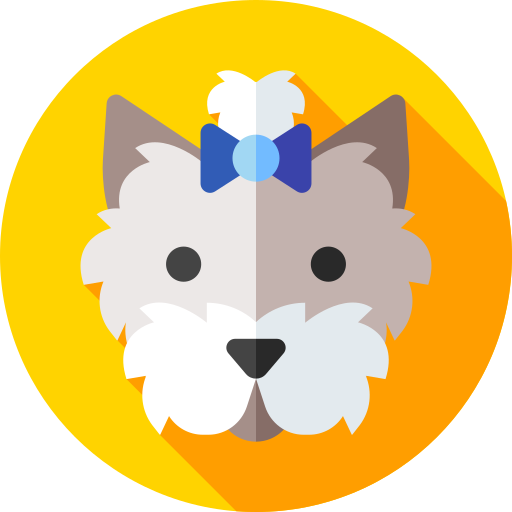 terrier blanco Flat Circular Flat icono
