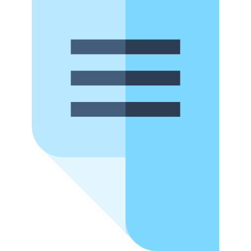 papel blanco Basic Straight Flat icono