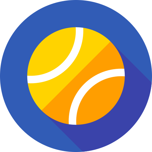 Tennis ball Flat Circular Flat icon
