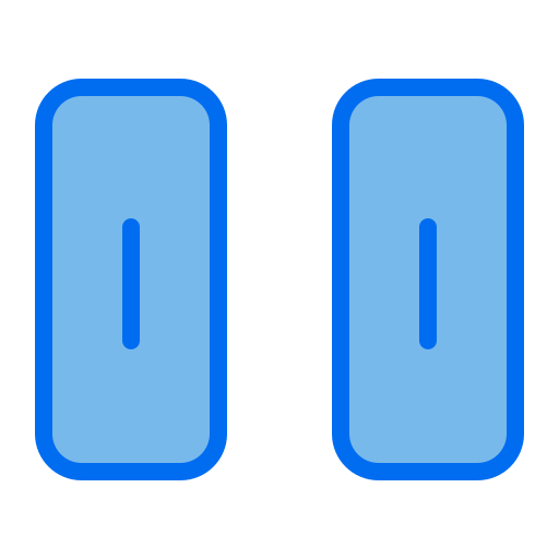 Pause Generic Blue icon
