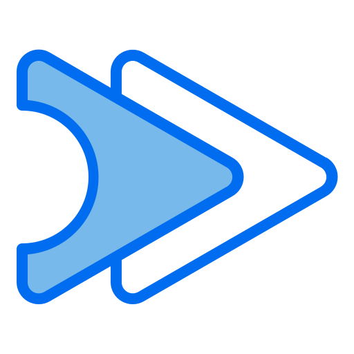 Überspringen-schaltfläche Generic Blue icon