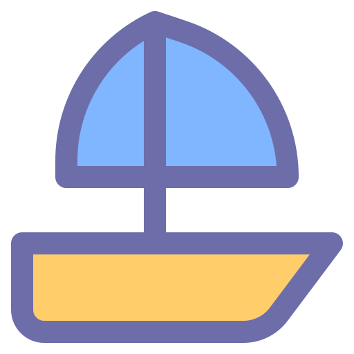Sailing boat Generic Outline Color icon