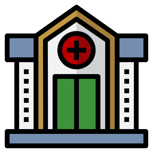 赤十字 Generic Outline Color icon