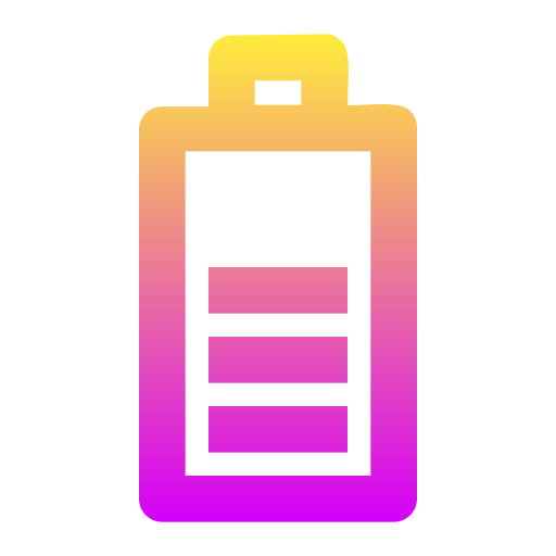 バッテリー Super Basic Rounded Gradient icon