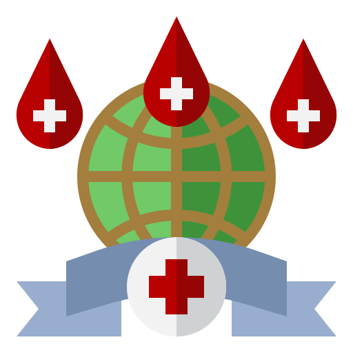 Światowy dzień krwiodawcy Generic Flat ikona