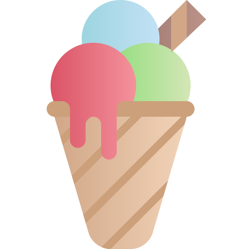 cucurucho de helado Generic Flat Gradient icono