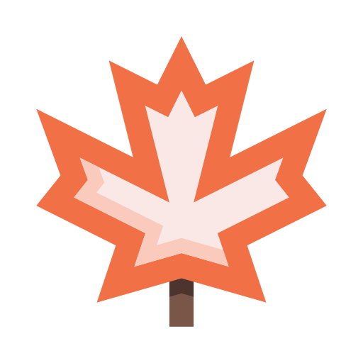 Maple leaf edt.im Lineal color icon