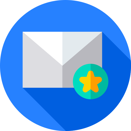 e-mail Flat Circular Flat icon