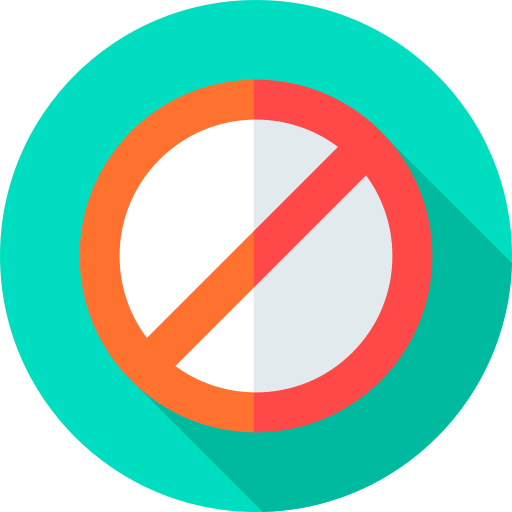 Prohibited Flat Circular Flat icon