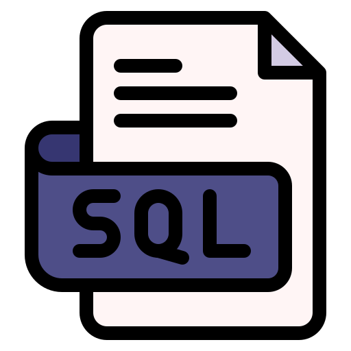 sql Generic Outline Color icona