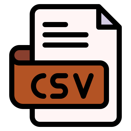 csv Generic Outline Color icona