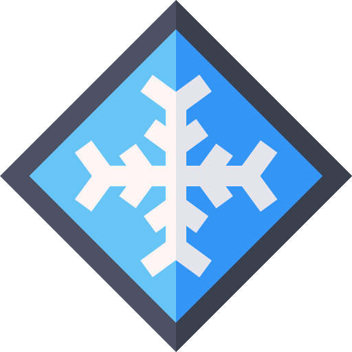 Śnieg Basic Straight Flat ikona