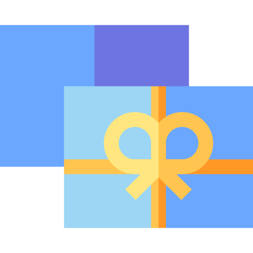 tarjeta de regalo Basic Straight Flat icono
