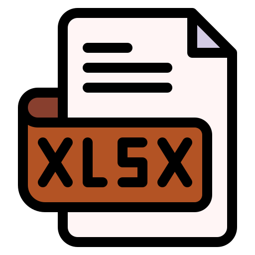 xlsx Generic Outline Color icon