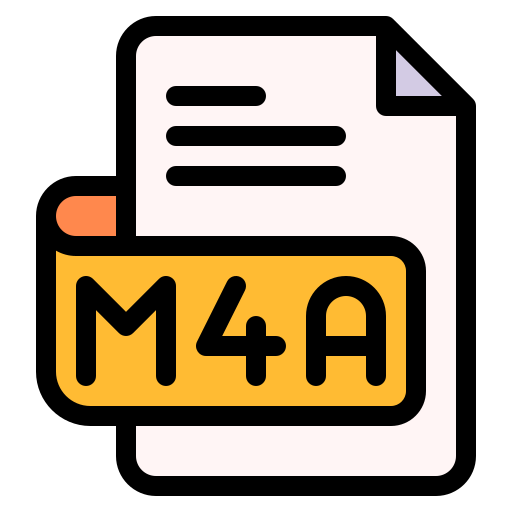 m4a Generic Outline Color Icône