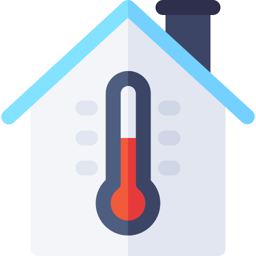 temperatura pokojowa Basic Rounded Flat ikona