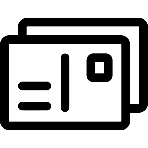 cartolina Basic Rounded Lineal icona