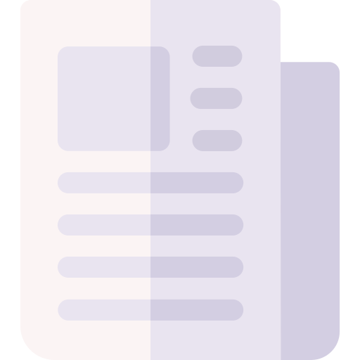 journal Basic Rounded Flat Icône