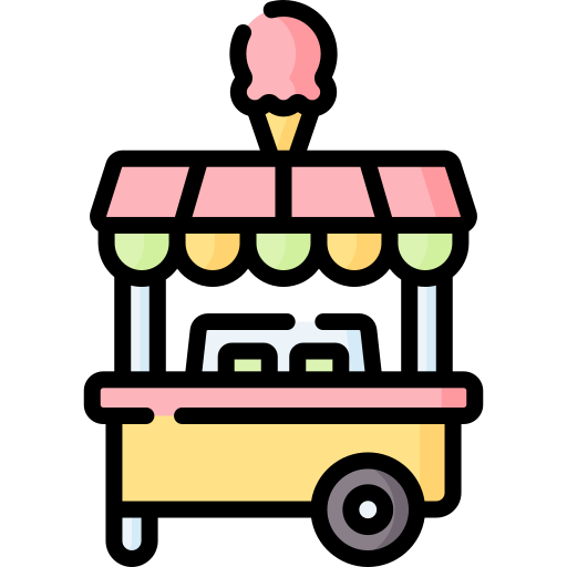 carrinho de sorvete Special Lineal color Ícone