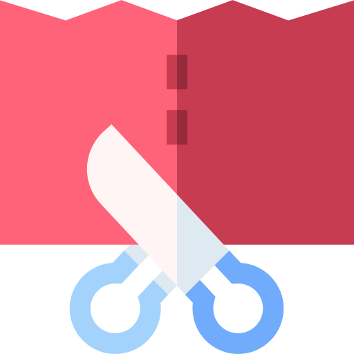 Cut Basic Straight Flat icon