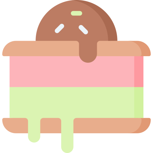 ijs sandwich Special Flat icoon