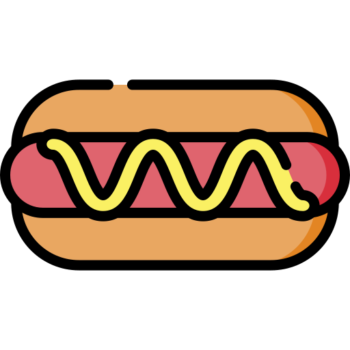 hot dog Special Lineal color icono