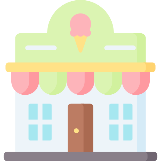 Ice cream shop Special Flat icon