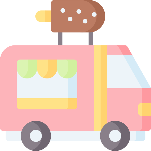 Грузовик с мороженым Special Flat иконка