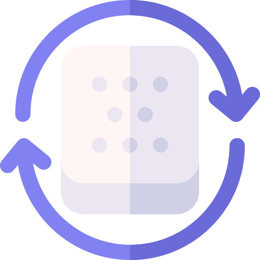 reversible Basic Rounded Flat icono