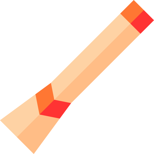 didgeridoo Basic Straight Flat Ícone