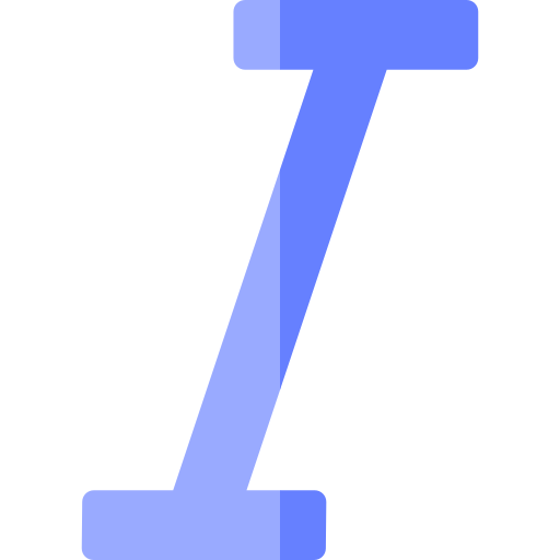 斜体フォント Basic Rounded Flat icon