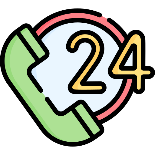 24 uur ondersteuning Special Lineal color icoon