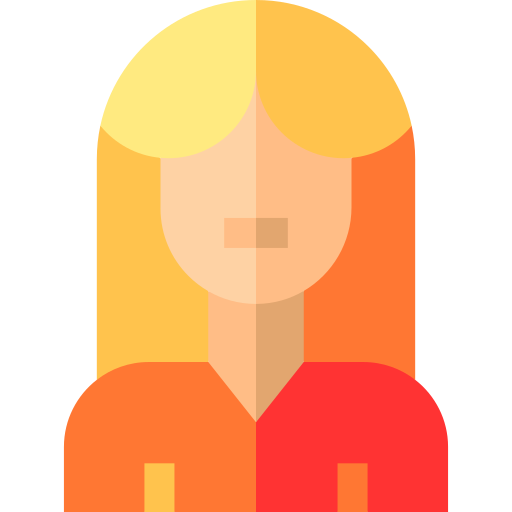 Woman Basic Straight Flat icon