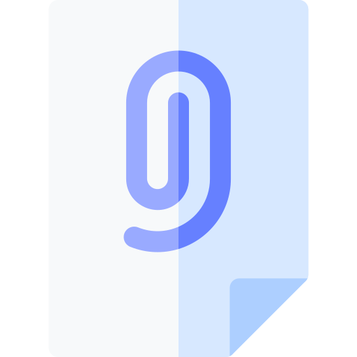 부착 Basic Rounded Flat icon