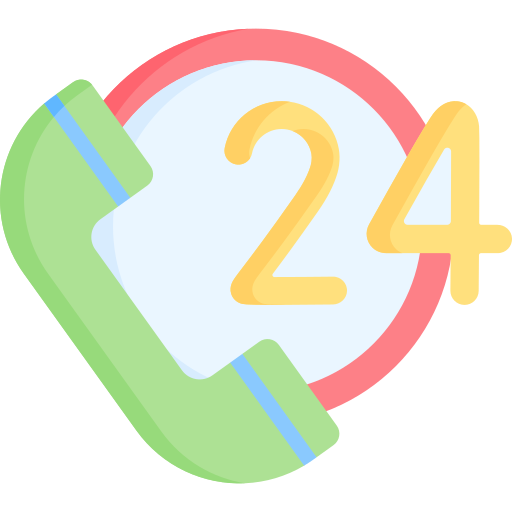 24시간 지원 Special Flat icon