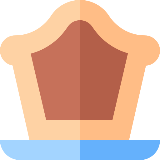 pastel de carne Basic Straight Flat icono