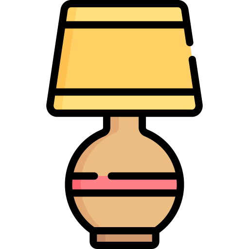 Table lamp Special Lineal color icon