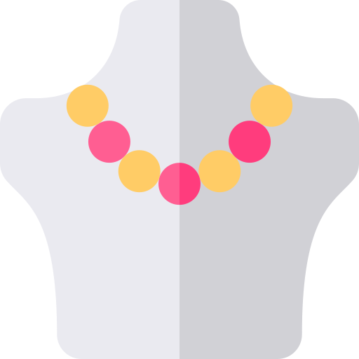 collar de perlas Basic Rounded Flat icono