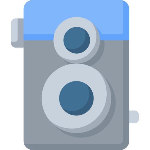 Two lens camera Special Flat icon