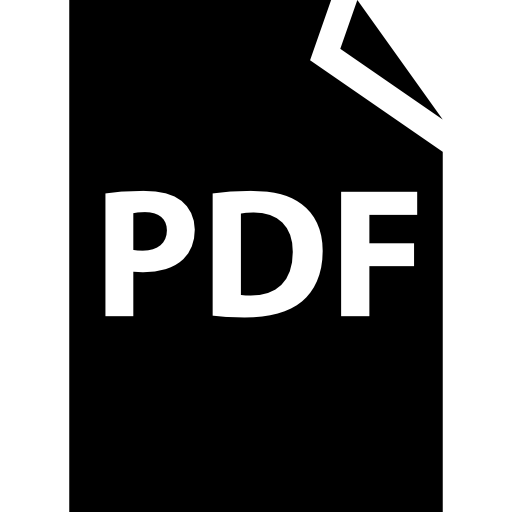 símbolo de archivo pdf  icono