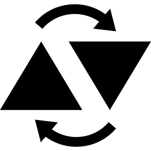 symbole de flèches haut et bas  Icône