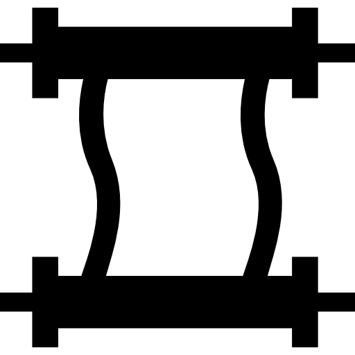 Рукопись рулонной бумаги с двумя рулонами  иконка