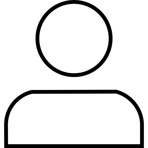 symbol użytkownika o cienkim zarysie  ikona