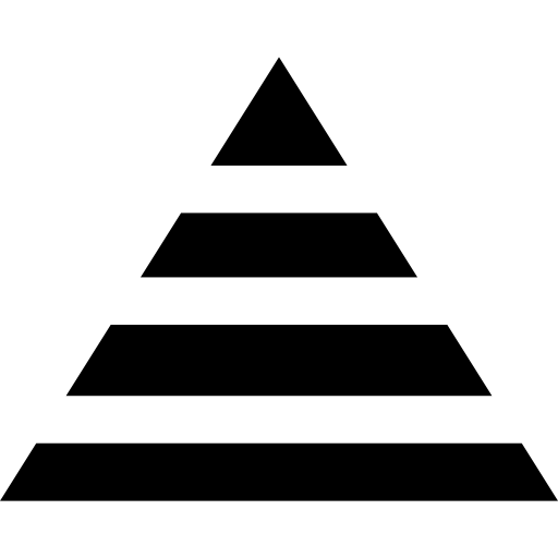 Triangle of stripes  icon