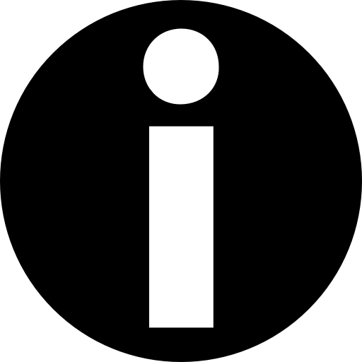 bouton circulaire d'information  Icône