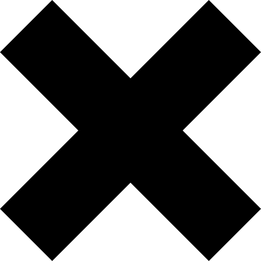 krzyż usuń lub zamknij symbol interfejsu  ikona