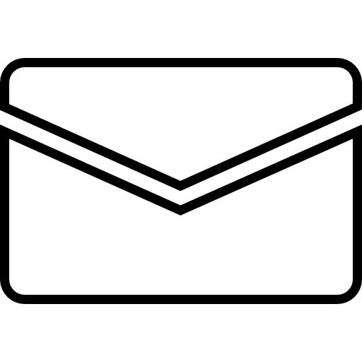 nuovo simbolo delineato busta chiusa indietro e-mail  icona