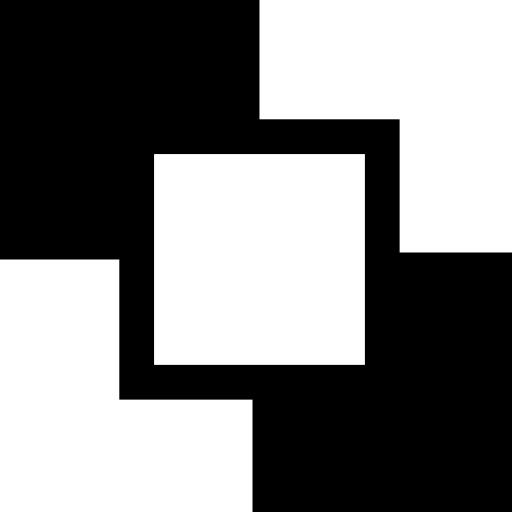 simbolo dell'interfaccia di tre quadrati  icona