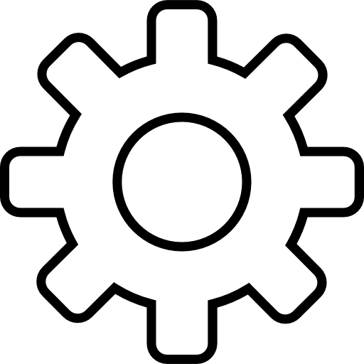 Cogwheel outline  icon
